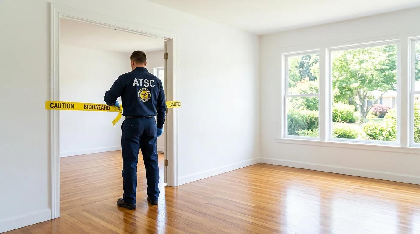 Certified biohazard cleanup crew performing Crime Scene Cleanup in Osprey